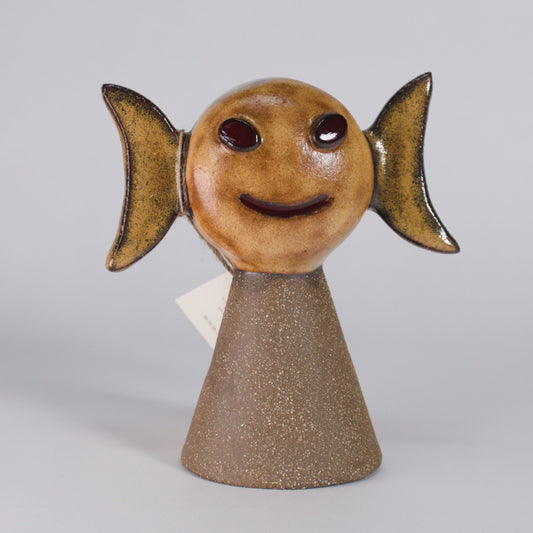 ceramic figure of moon goddess by Nana Abreu