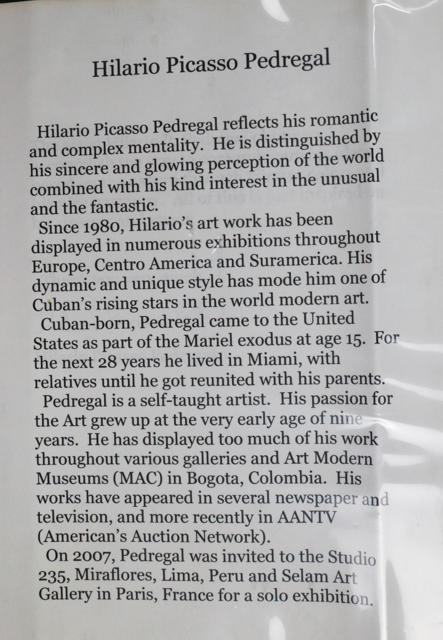 Hilario Pedregal - Ojuas IX