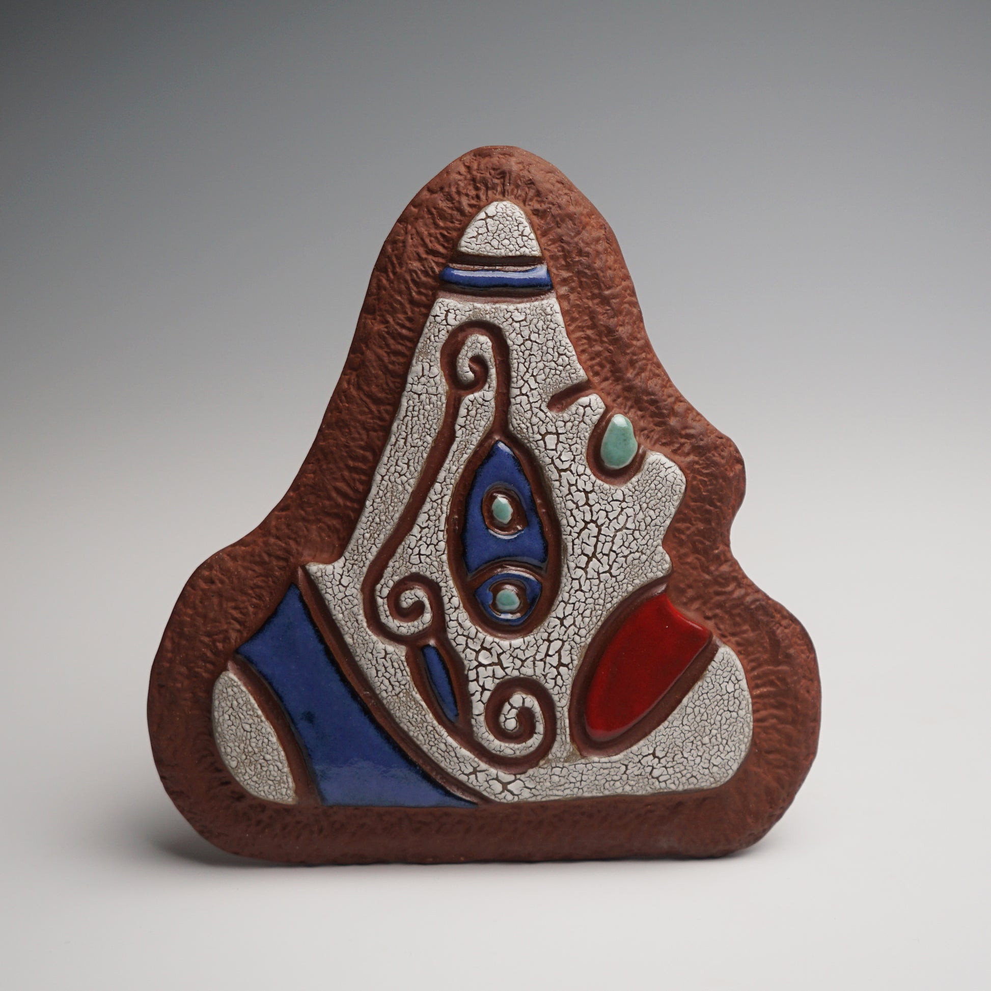 cemi azul y blanco hecho por Nana Abreu