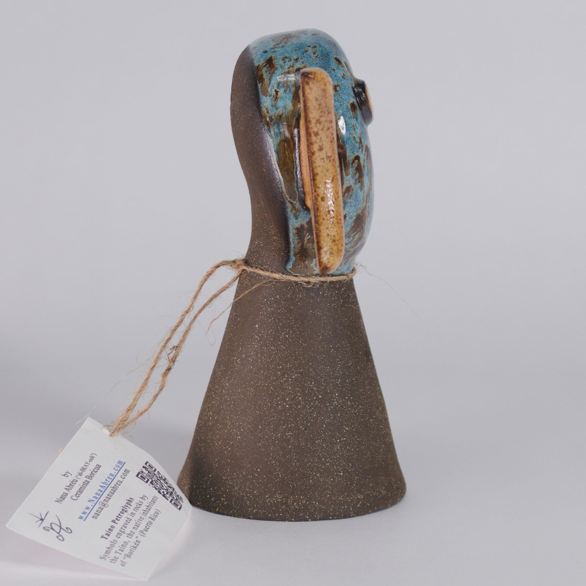 ceramic moon goddess by Nana Abreu