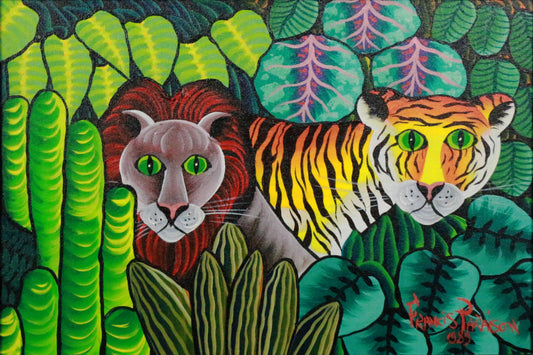Francis Paraison - Lion and Tiger
