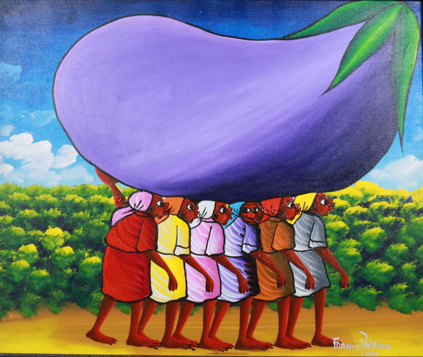 Francis Paraison - Women Carrying Eggplant